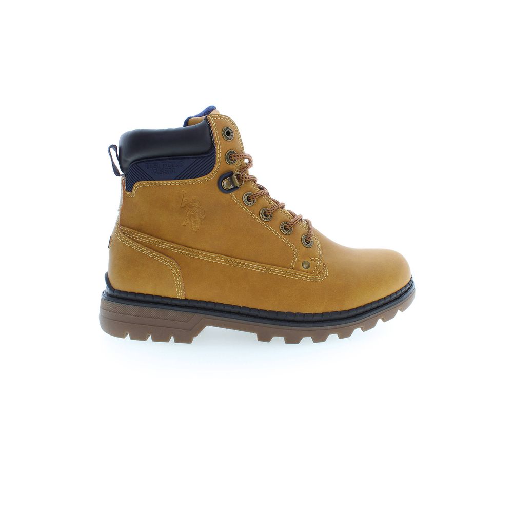Beige Polyester Herrenstiefel