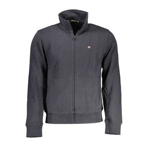 Black Cotton Men Sweater
