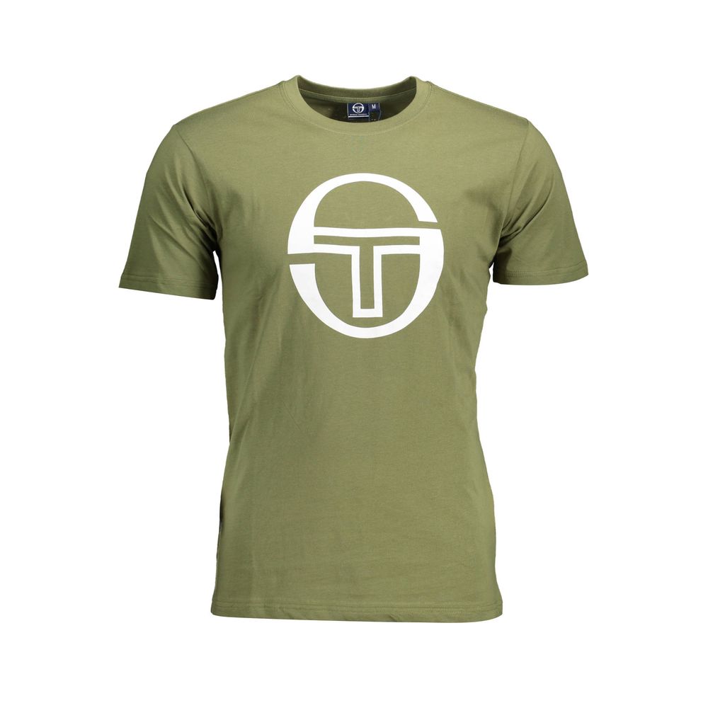 Grünes Herren-T-Shirt aus Baumwolle