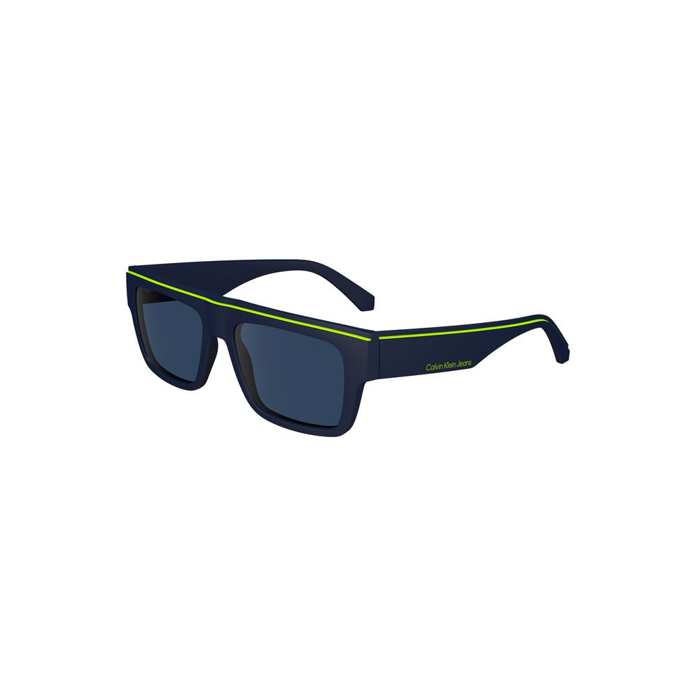 Blaue Sonnenbrille aus Kunststoff für Herren