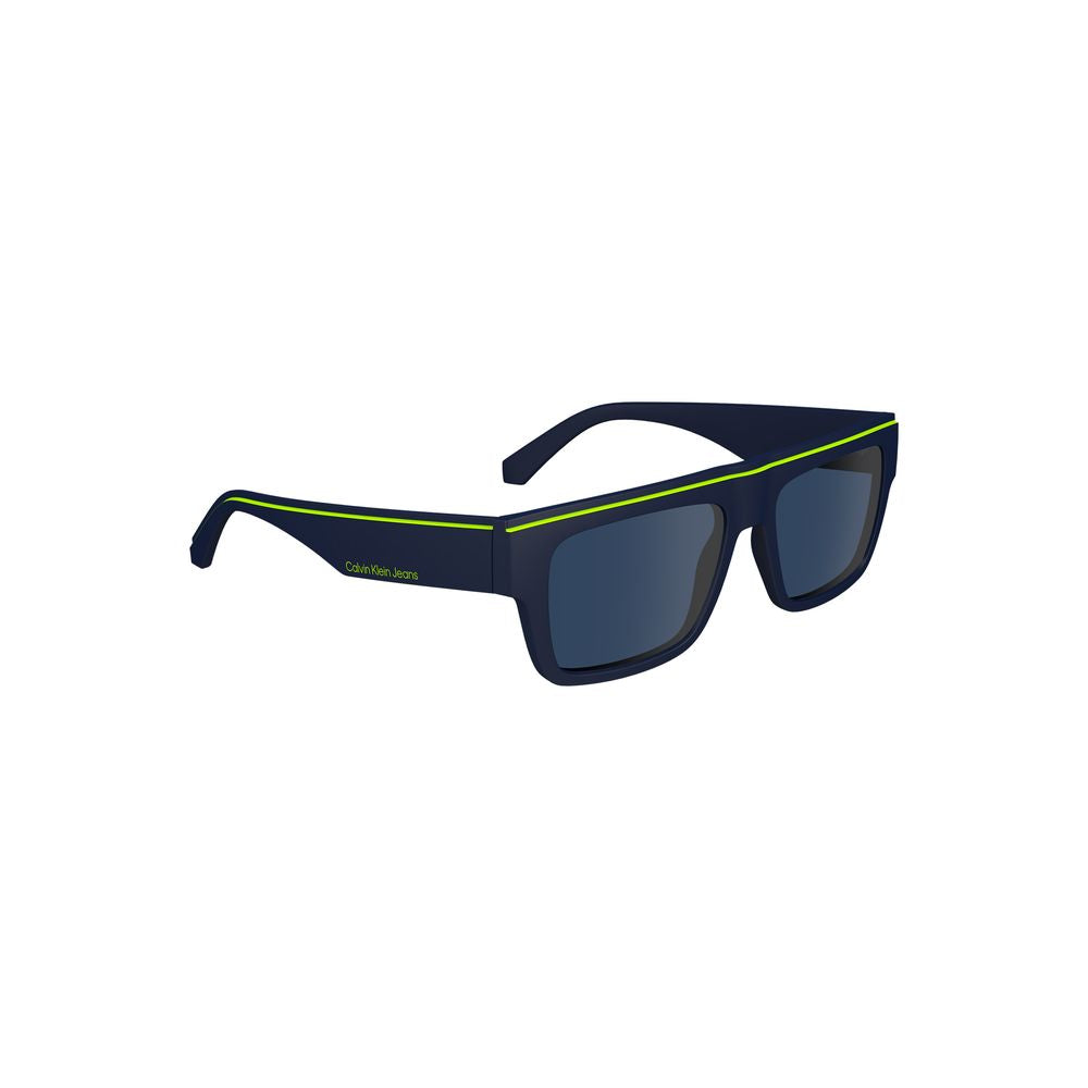 Blaue Sonnenbrille aus Kunststoff für Herren