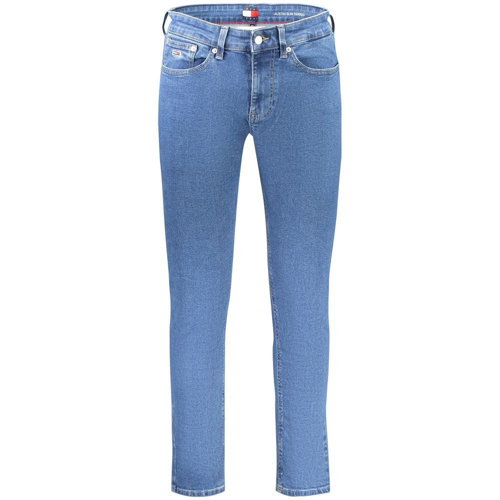 Blaue Slim Tapered Jeans aus Baumwolle für Herren