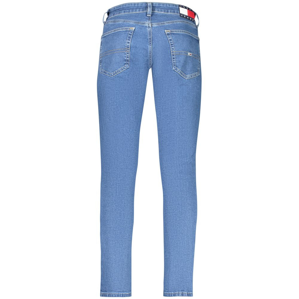 Blaue Slim Tapered Jeans aus Baumwolle für Herren