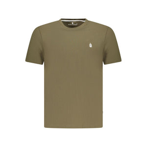 Green Cotton Men T-Shirt