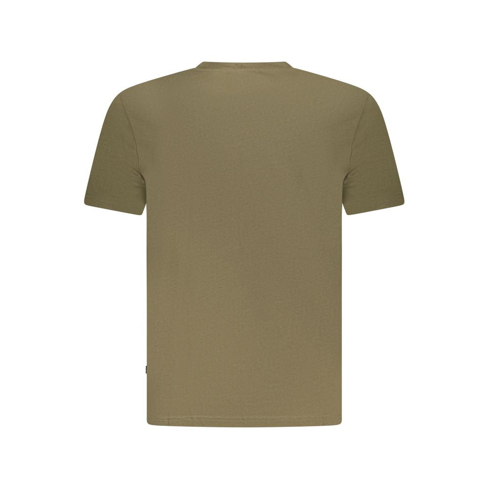 Grünes Herren-T-Shirt aus Baumwolle