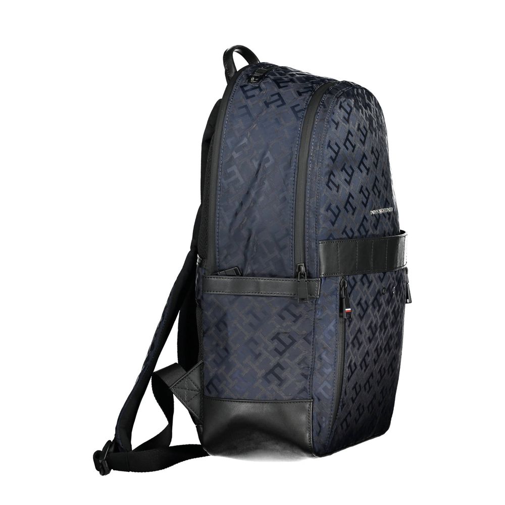 Blauer Polyester Herren Rucksack