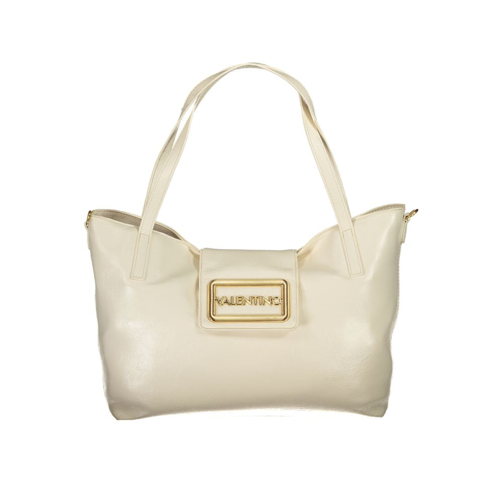 Beige Polyethylen Damen Handtasche