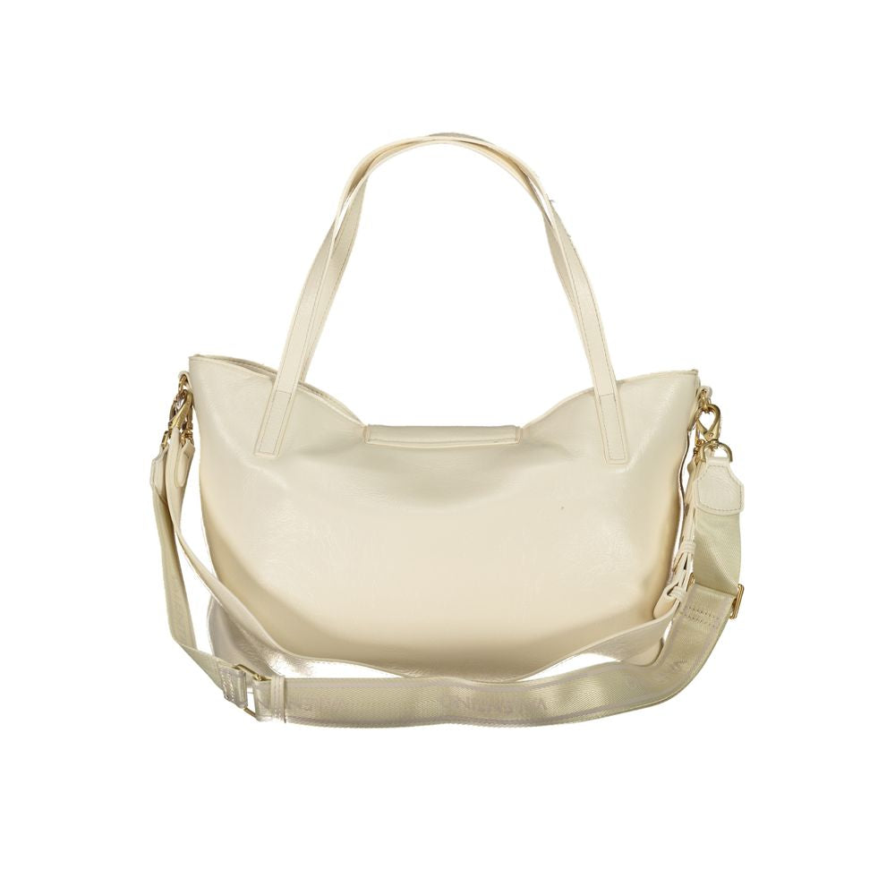 Beige Polyethylen Damen Handtasche