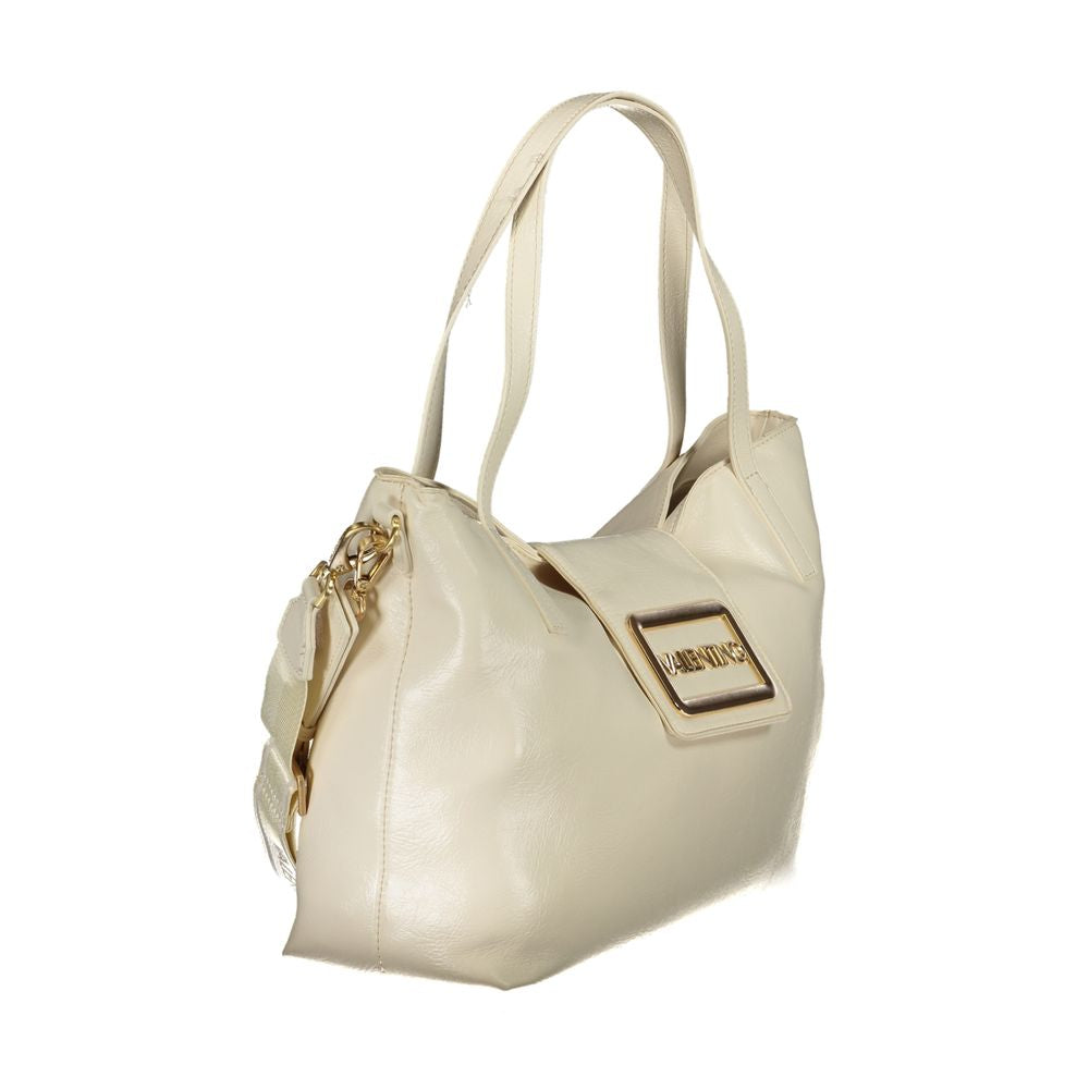 Beige Polyethylen Damen Handtasche
