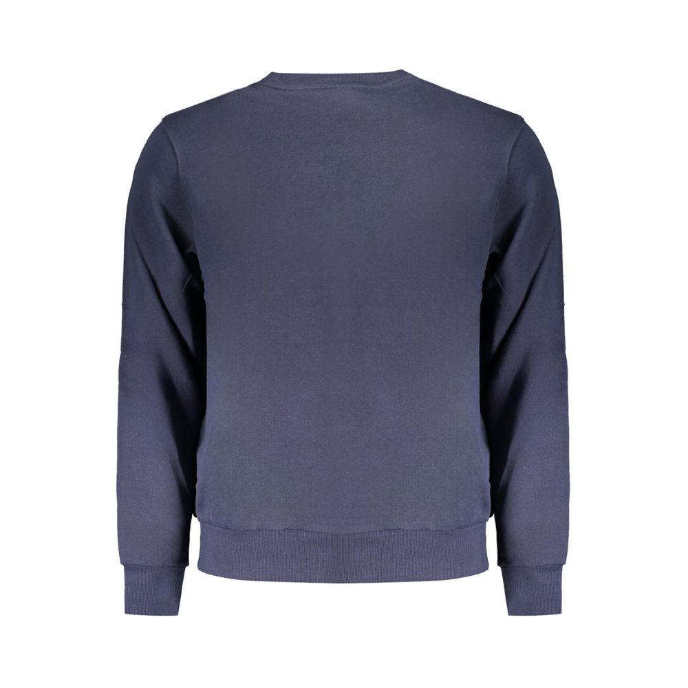 Blauer Baumwollpullover