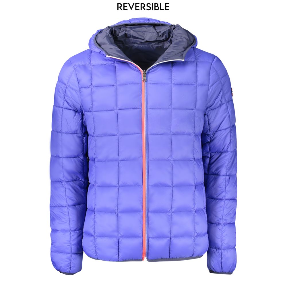 Blaue Polyamid-Herrenjacke