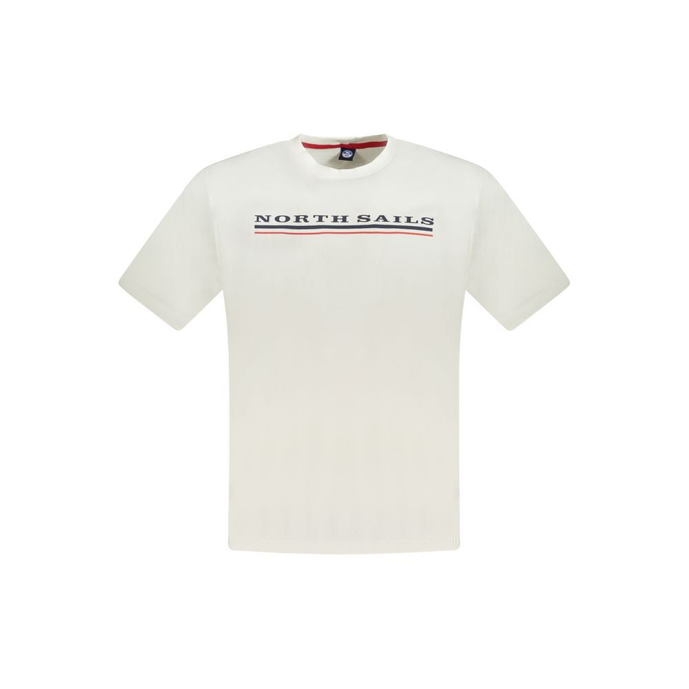 Weißes Herren-T-Shirt aus Baumwolle