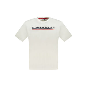 Weißes Herren-T-Shirt aus Baumwolle