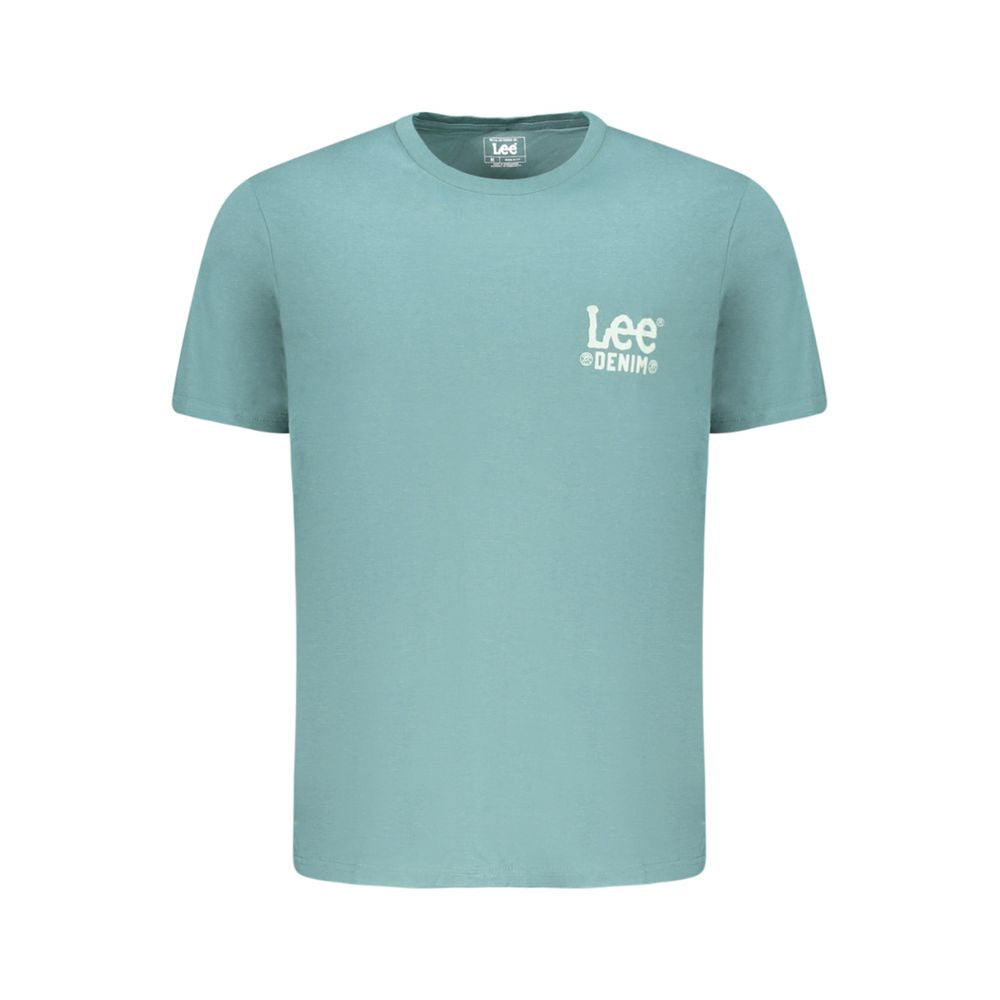 Grünes Herren-T-Shirt aus Baumwolle