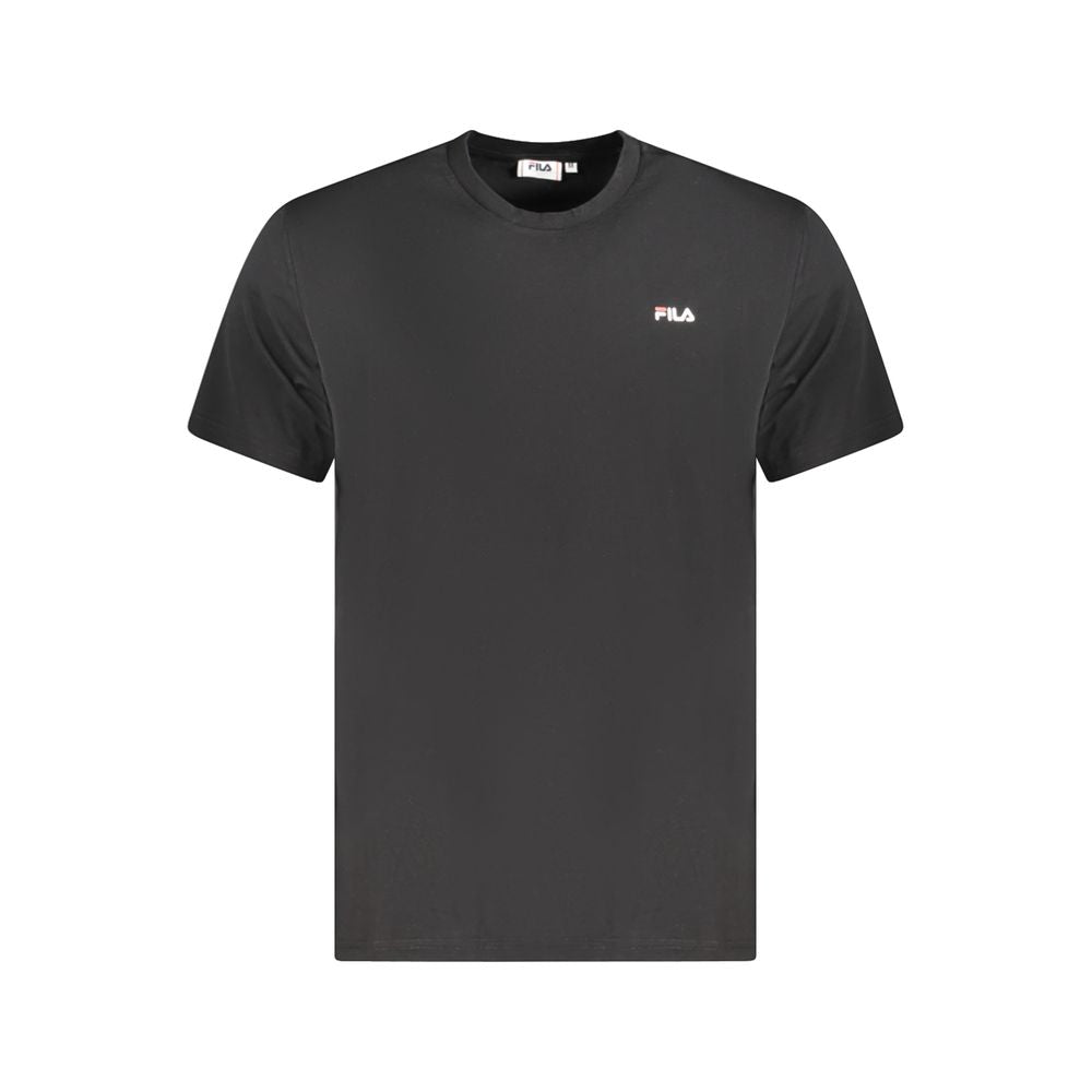 Schwarzes Herren-T-Shirt aus Baumwolle