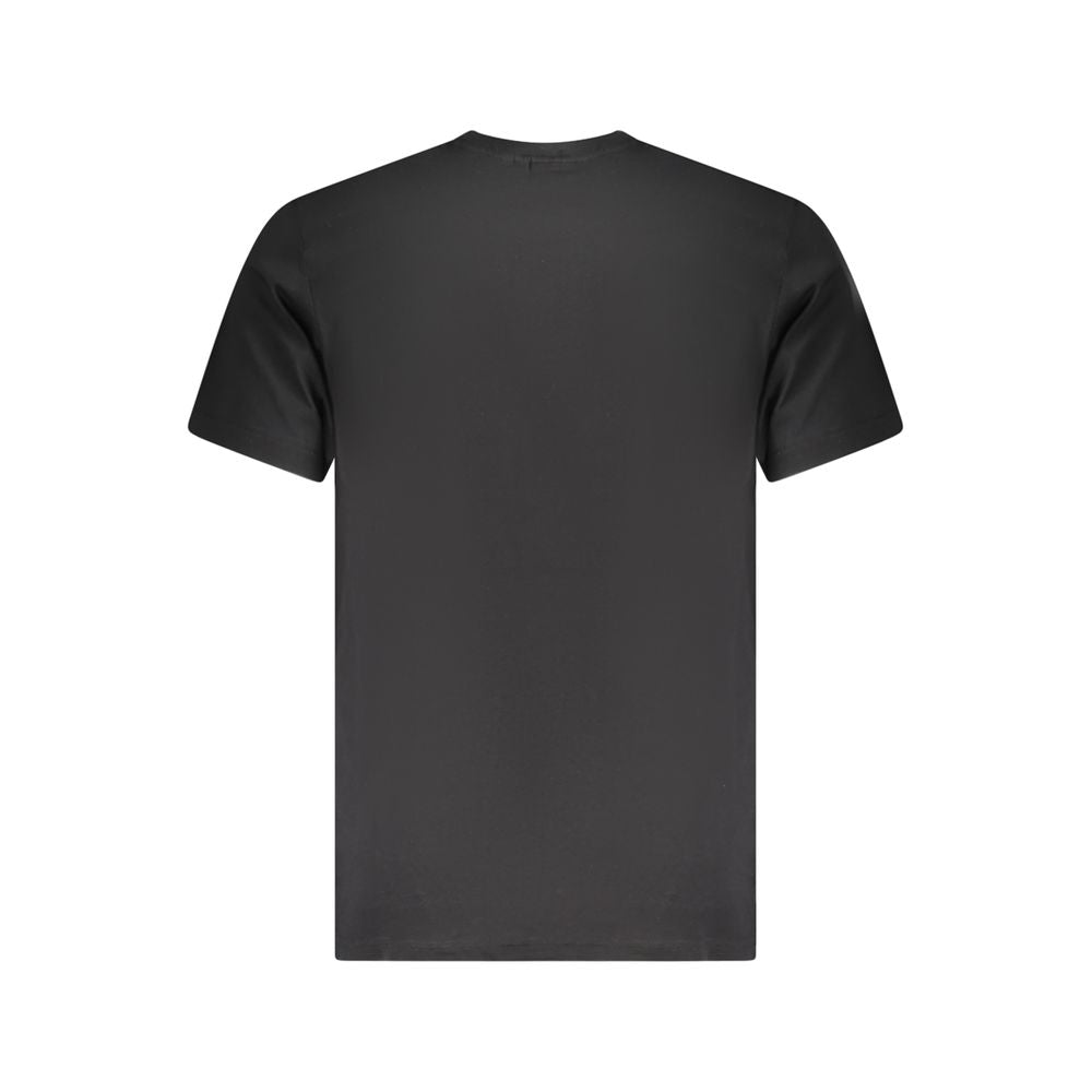 Schwarzes Herren-T-Shirt aus Baumwolle