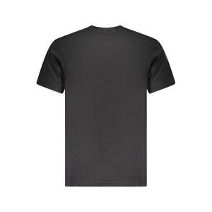 Black Cotton Men T-Shirt