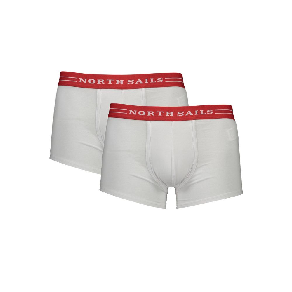 Weiße Herren-Boxershorts aus Baumwolle