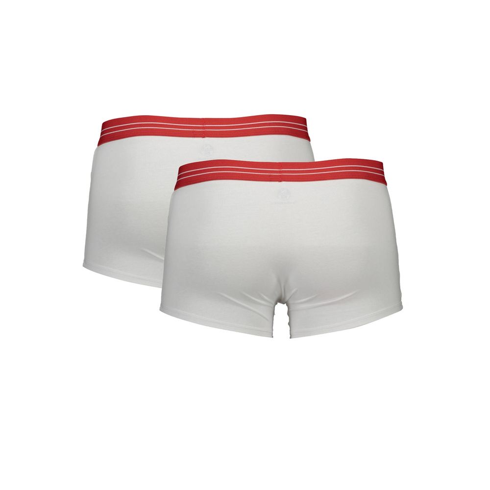 Weiße Herren-Boxershorts aus Baumwolle