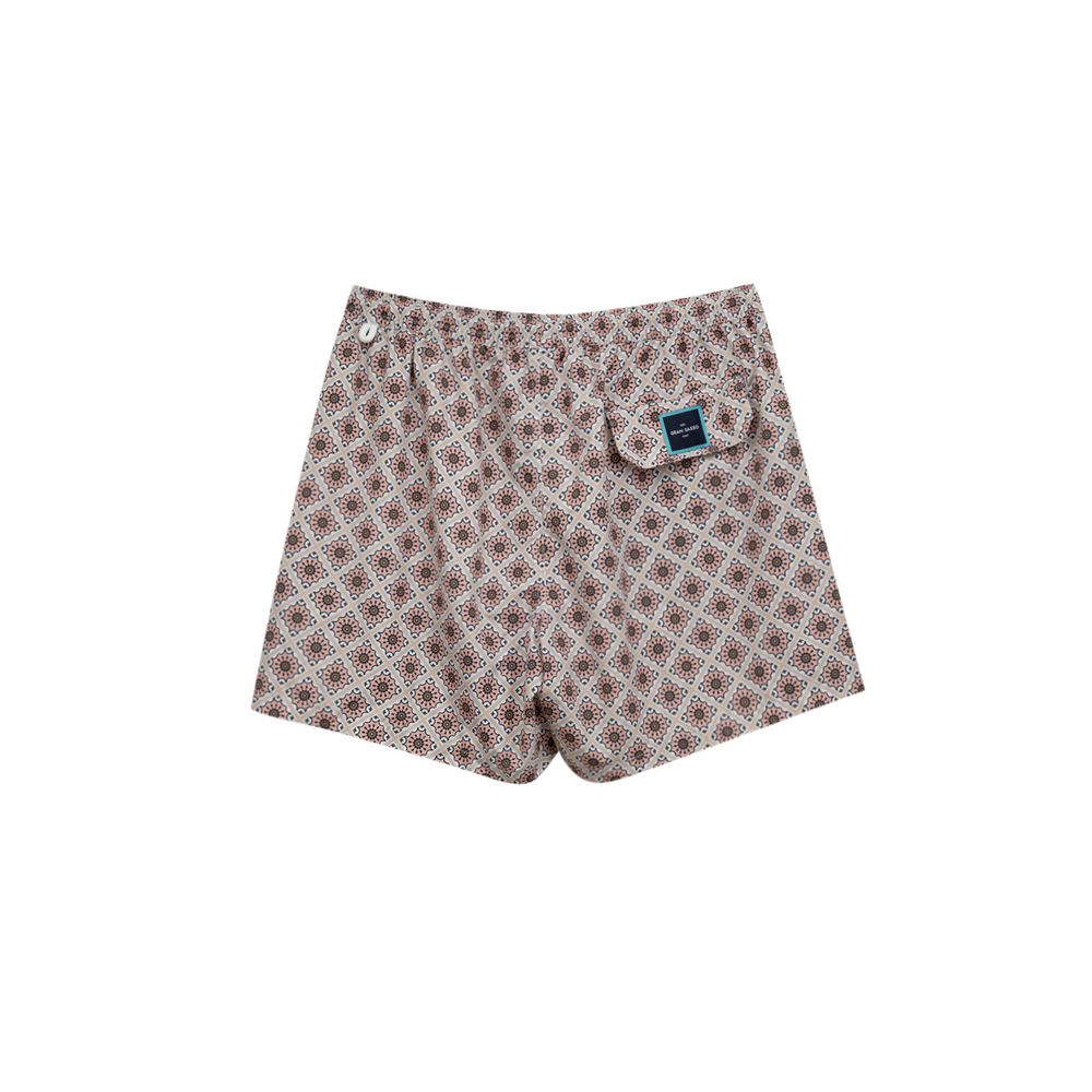 Rosafarbene Polyester-Badeshorts