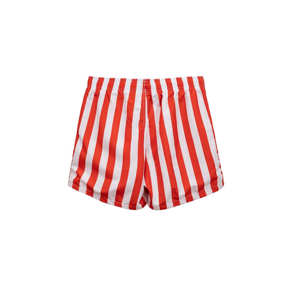 Rote Polyester-Badeshorts