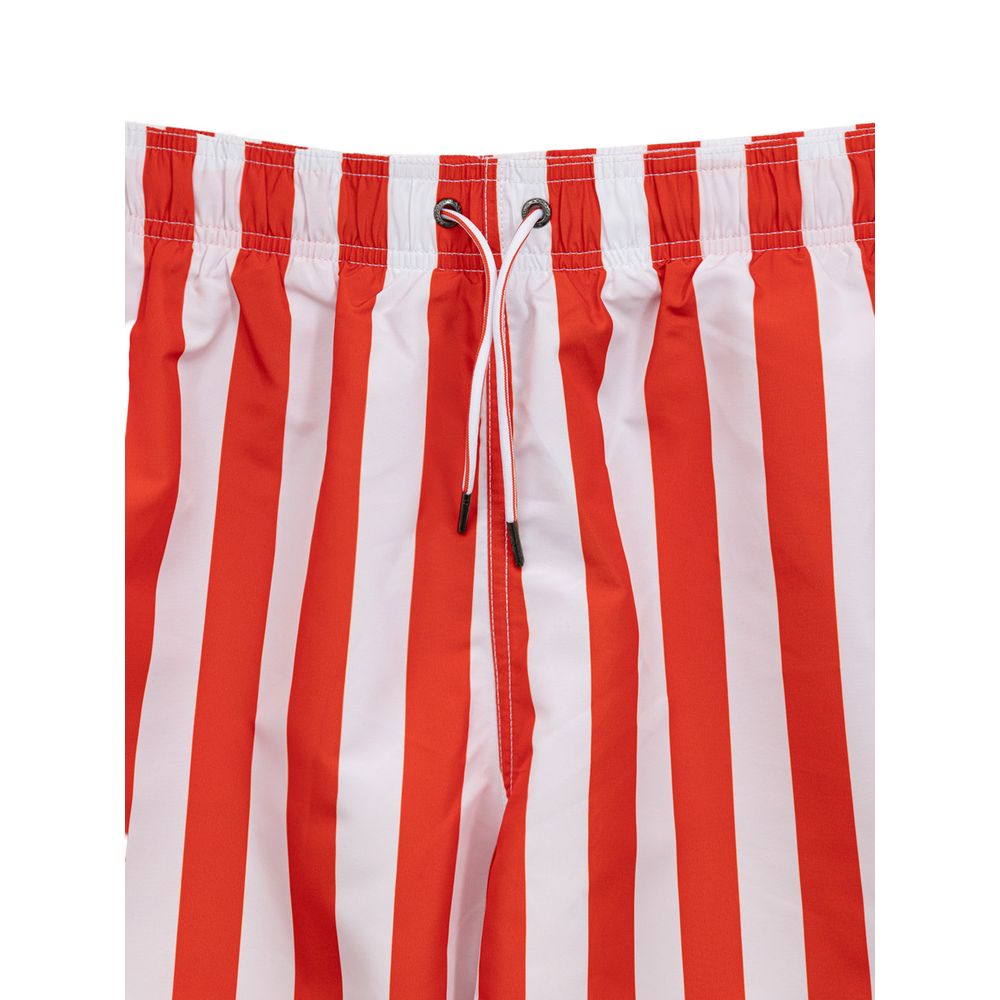 Rote Polyester-Badeshorts