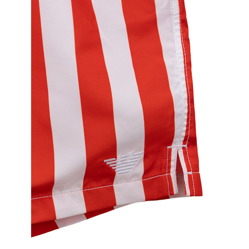 Rote Polyester-Badeshorts