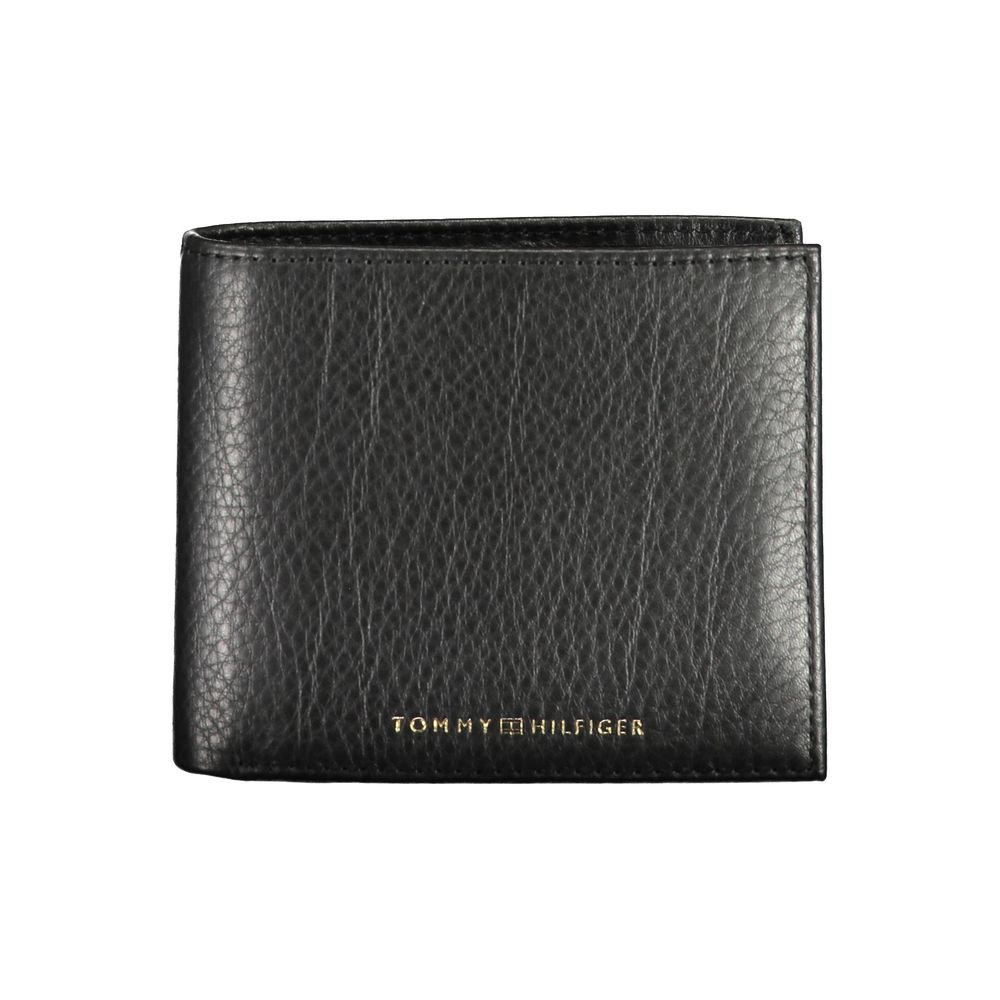 Schwarze Lederbrieftasche
