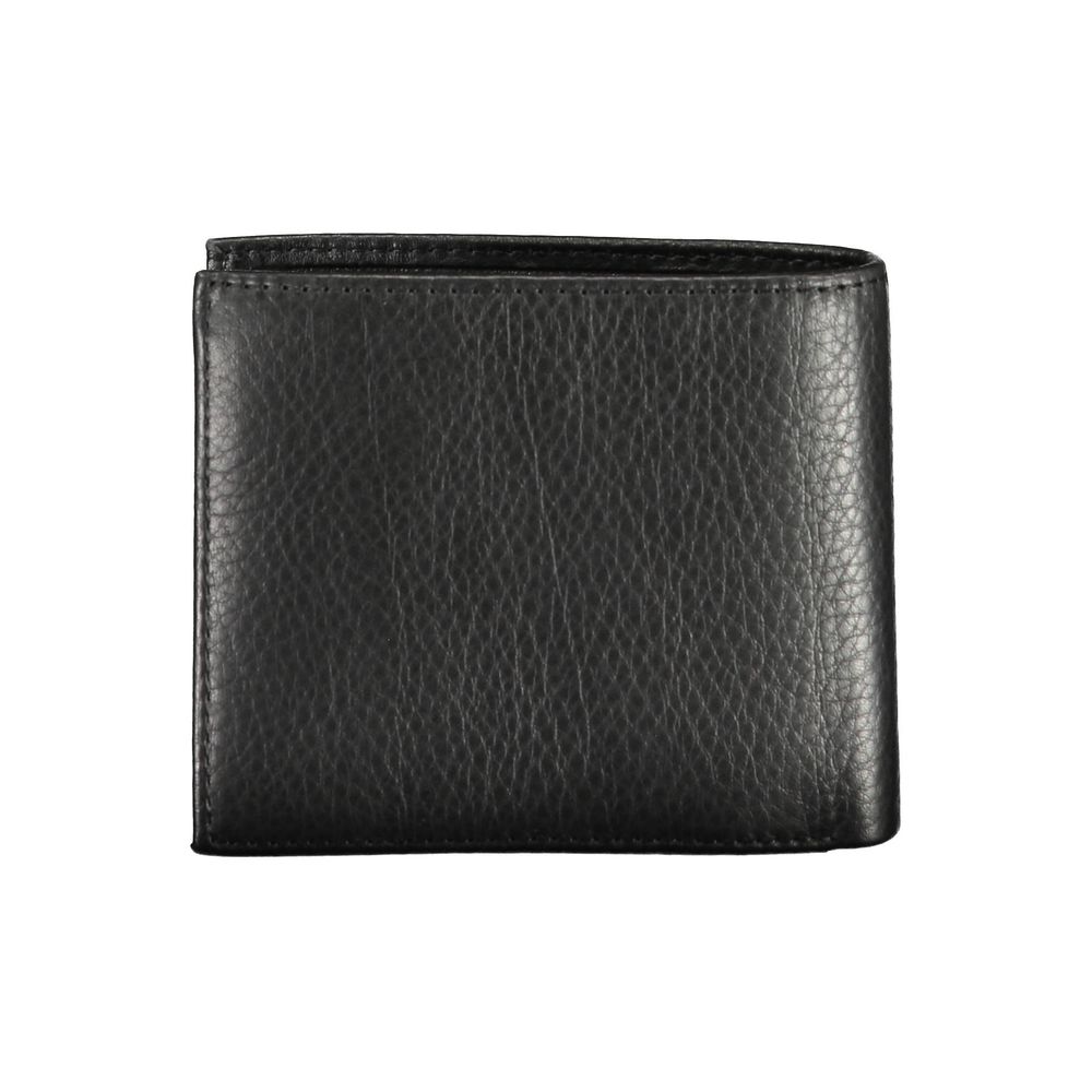 Schwarze Lederbrieftasche