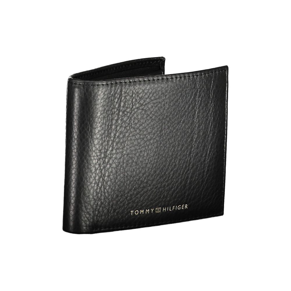 Schwarze Lederbrieftasche