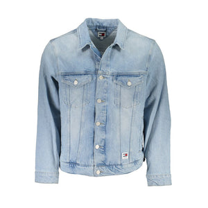 Hellblaue Herrenjacke aus Baumwolle