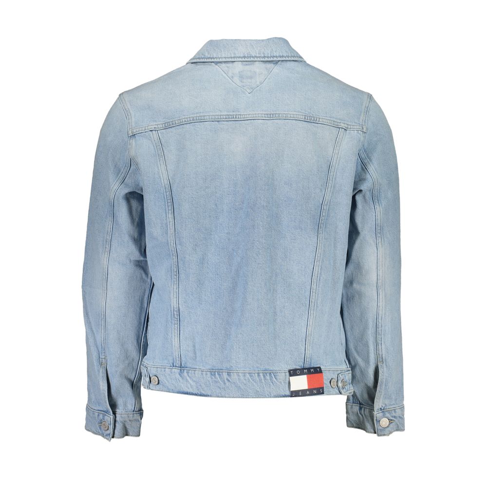 Hellblaue Herrenjacke aus Baumwolle