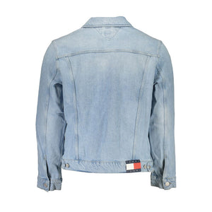 Hellblaue Herrenjacke aus Baumwolle