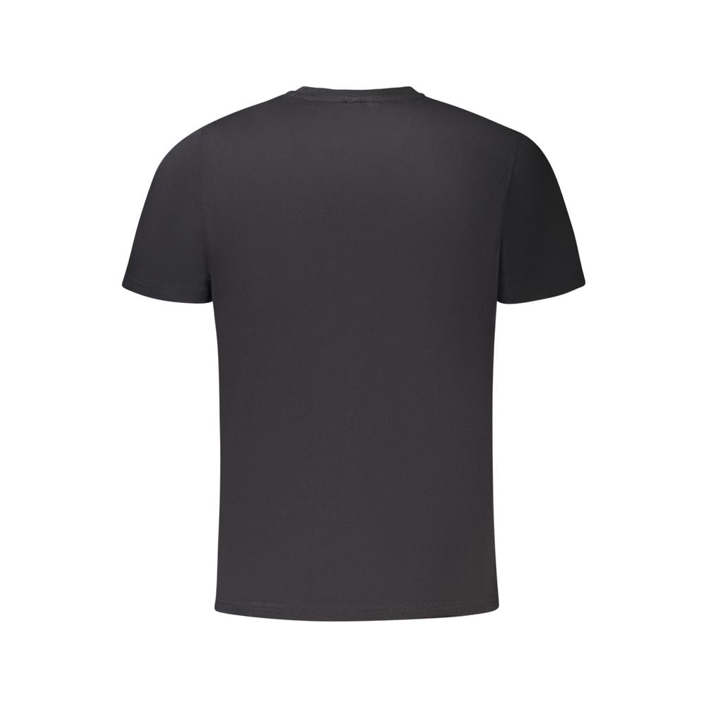 Schwarzes Herren-T-Shirt aus Baumwolle