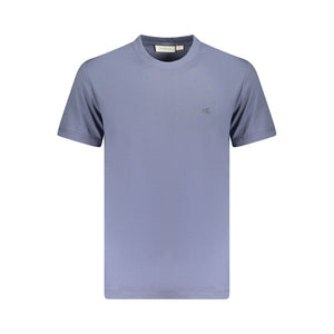 Blaues Herren-T-Shirt aus Baumwolle
