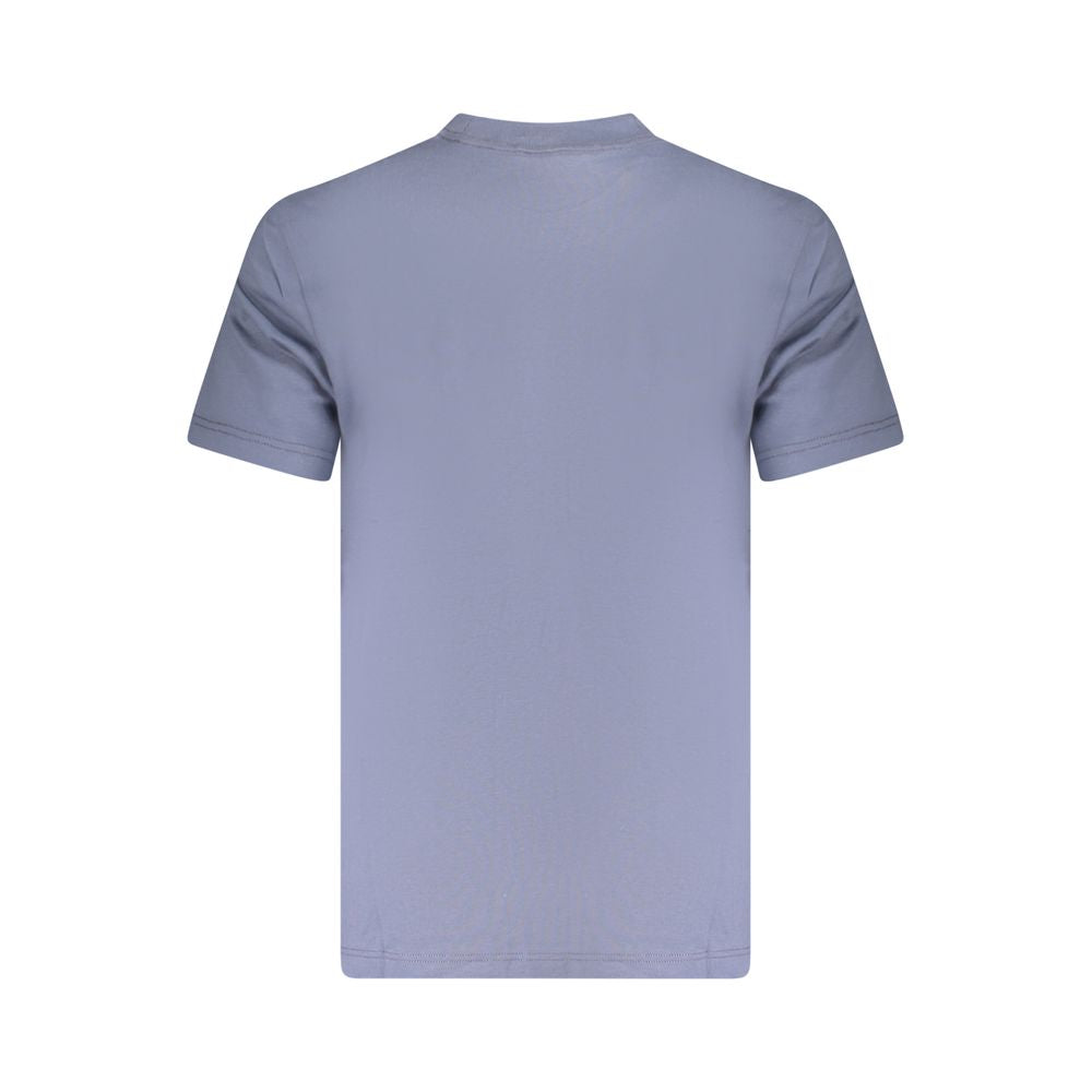 Blaues Herren-T-Shirt aus Baumwolle