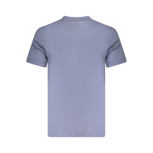 Blaues Herren-T-Shirt aus Baumwolle