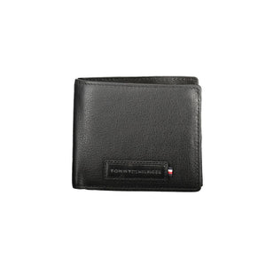 Schwarzes Leder Herren Portemonnaie