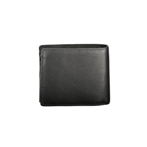 Schwarzes Leder Herren Portemonnaie