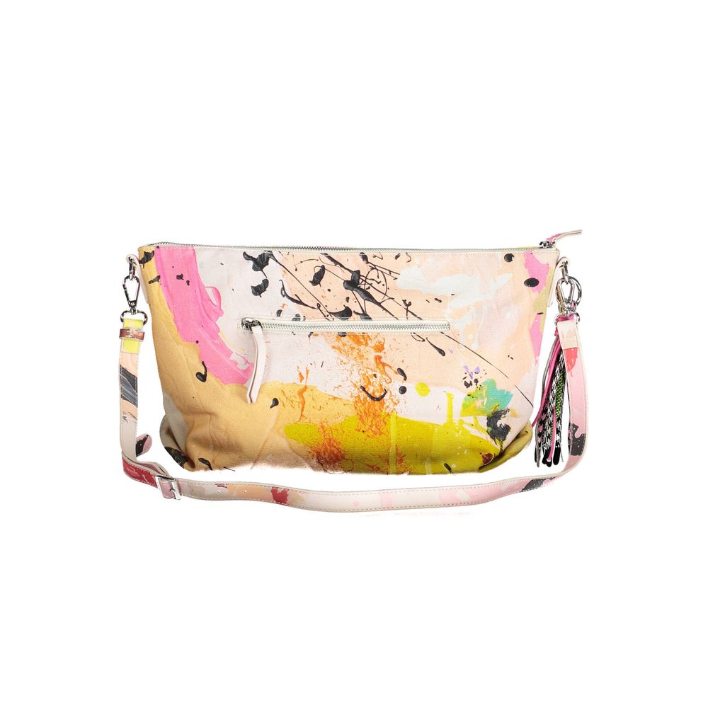 Weiße Polyester Damen Handtasche