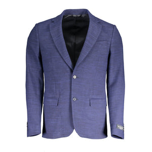 Blaue Polyesterjacken &amp; -mäntel