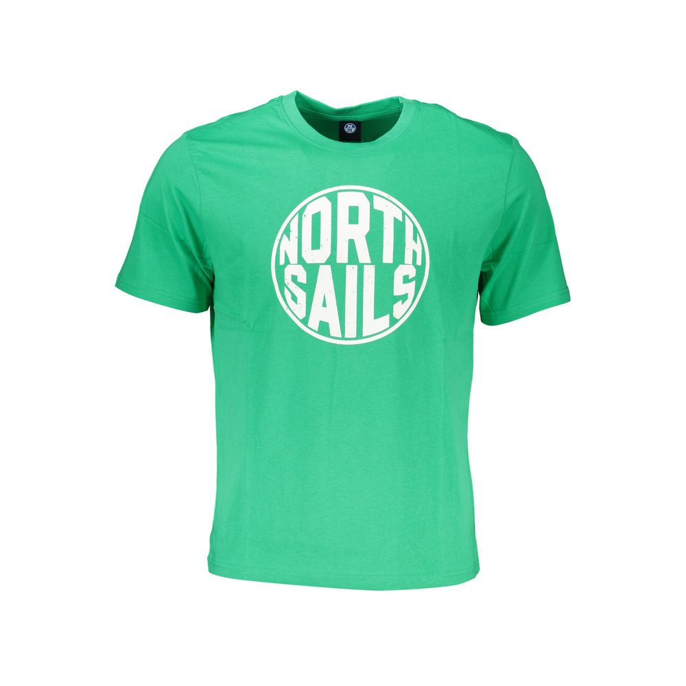 Grünes Baumwoll-T-Shirt