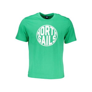 Grünes Baumwoll-T-Shirt