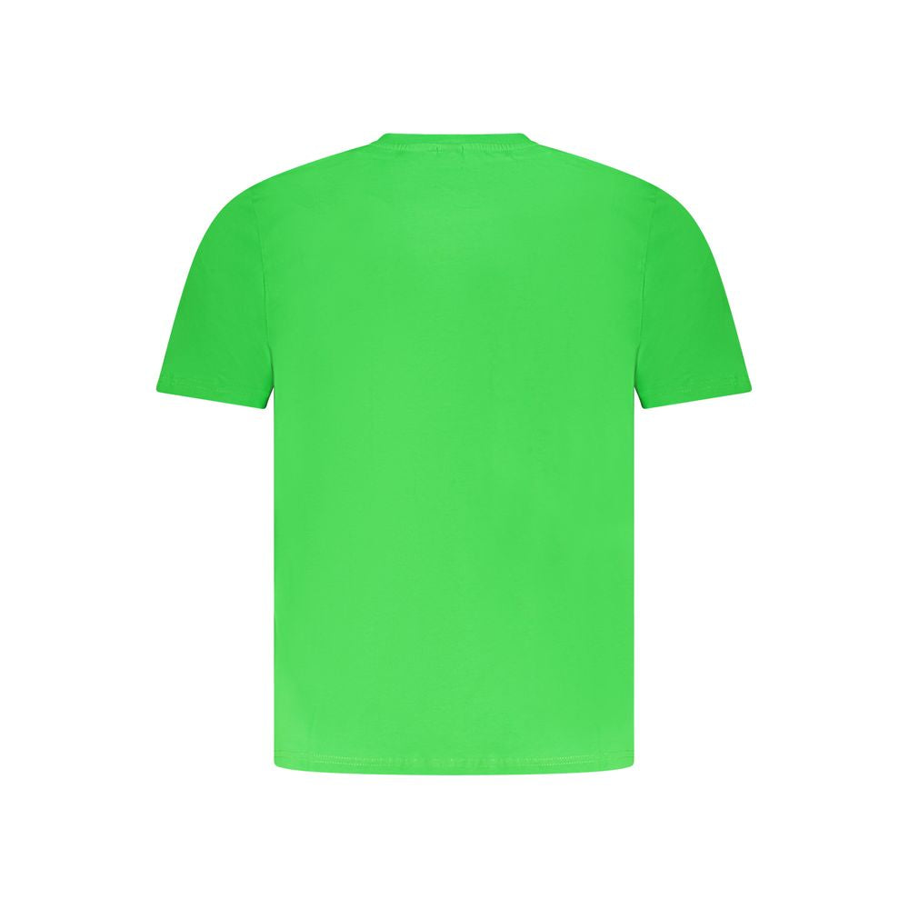 Grünes Herren-T-Shirt aus Baumwolle