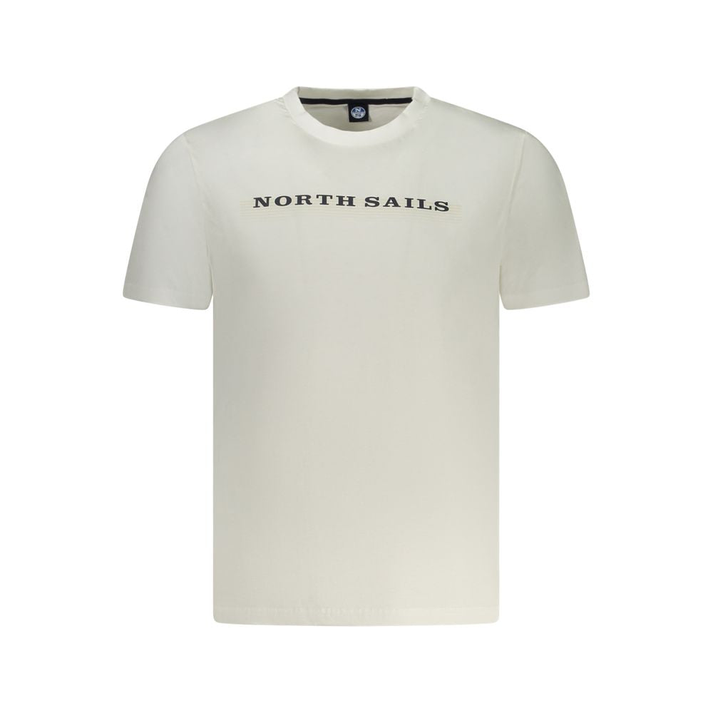 Weißes Herren-T-Shirt aus Baumwolle