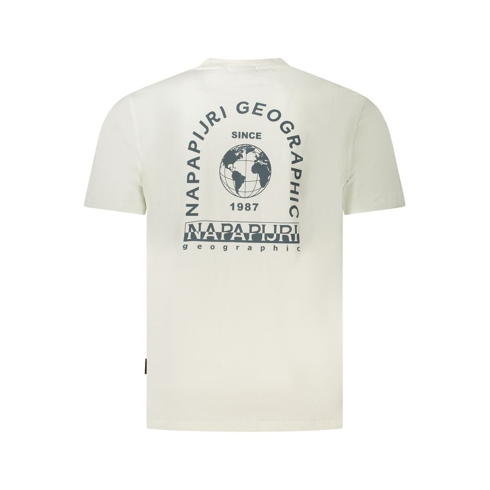 Weißes Herren-T-Shirt aus Baumwolle