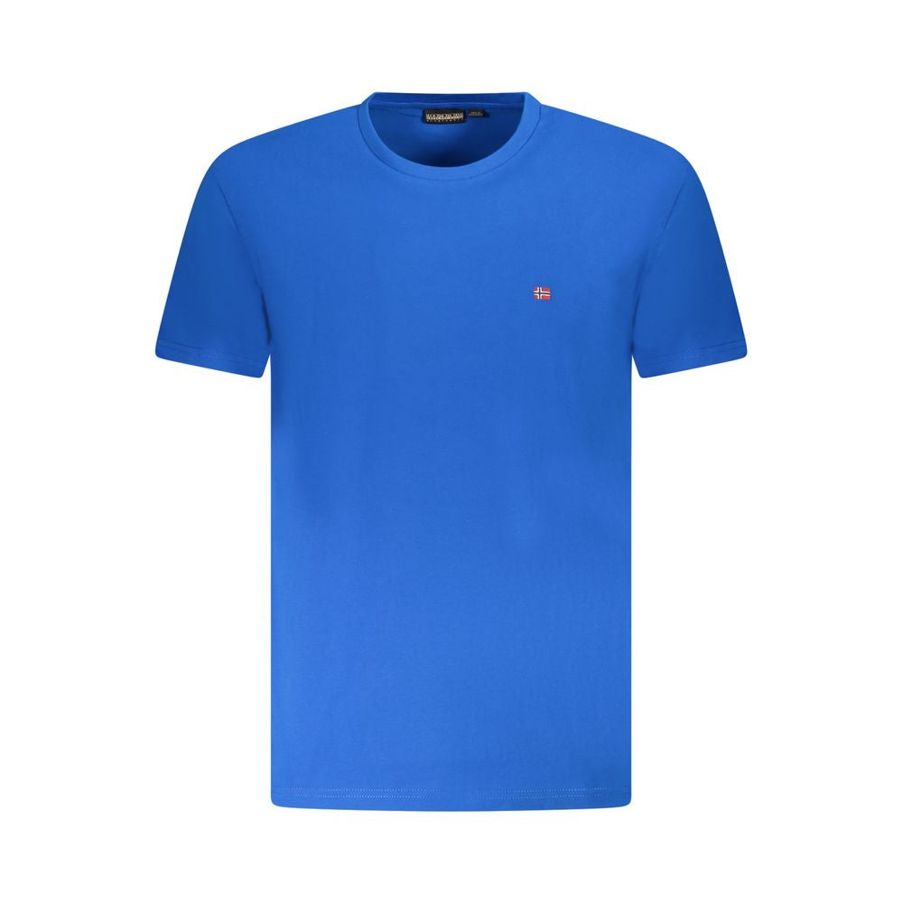 Blaues Herren-T-Shirt aus Baumwolle