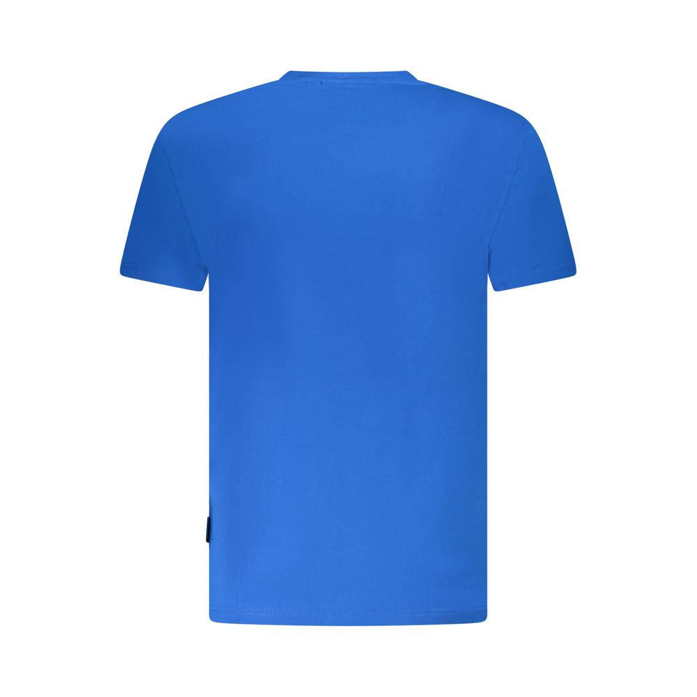Blaues Herren-T-Shirt aus Baumwolle