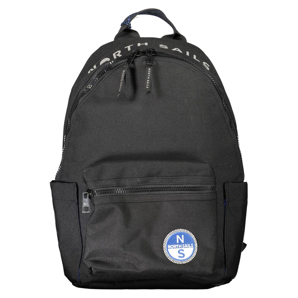 Schwarzer Polyester Herren Rucksack