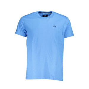 Blaues Herren-T-Shirt aus Baumwolle